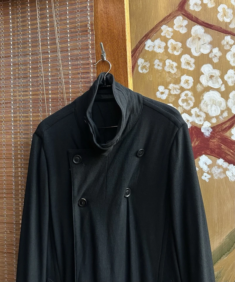 Julius_7 by Julius Fall-Winter 2010-2011 goth_ik Melton Wool Coat Sz 3 - Image 3 of 4