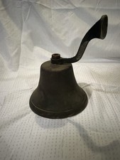 Vintage Brass Ship Bell w/Clapper marine nautical school G
