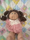 1984 Cabbage Patch Doll Brown Eyes Brown Hair Coleco OK Factory EUC.