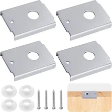 4 Pcs N7192 Bi-Fold Door Repair Bracket,Stainless Steel Bifold Door Repair Kit F