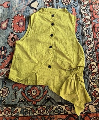 Sun Kim Lagenlook Asymmetrical Vest Or Top - Oversized Size S