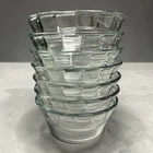 7 Vintage Pyrex 463A Glass Scalloped Edge Custard Cups Thick Glass 175 ml / 6 oz