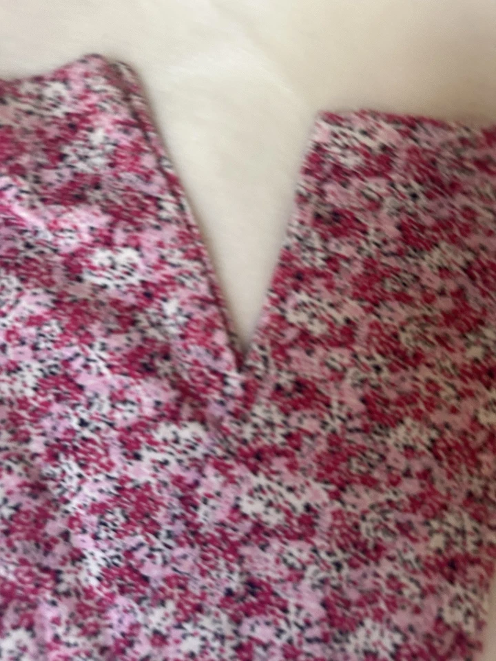 GAP Niñas Medianas (Talla 8-9) Rosa/Blanco Leggings, Floral Recortado Leggings Nuevos con Etiquetas Foto 3 de 4