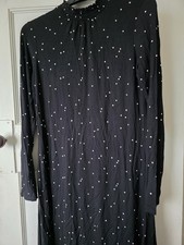 M&S Collection With Stretch Spotted Dress Size 10