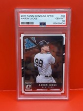 Panini 2017 Donruss Optic Rated Rookies Aaron Judge #38 Yankees PSA 10