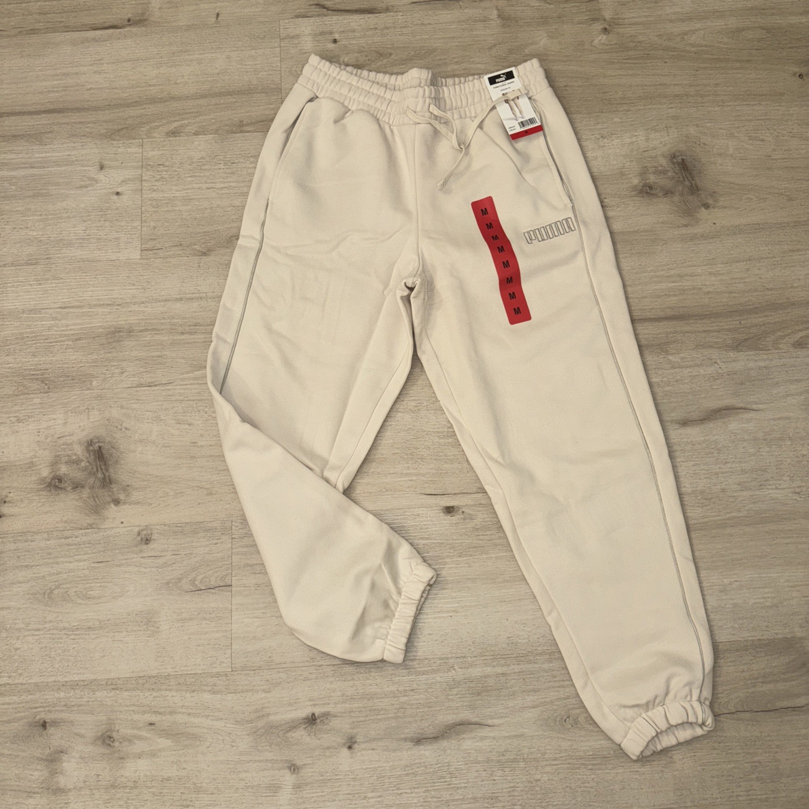 Puma Women’s Hoodie Cream White Fleece Sweater Jogger Sweats Pants 8-10 M Set