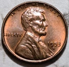 1953 S Lincoln Wheat Penny  Free S&H BIN419