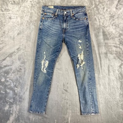 Levi's 510 Premium Skinny Jeans Men's 31x30 Blue Distressed Denim