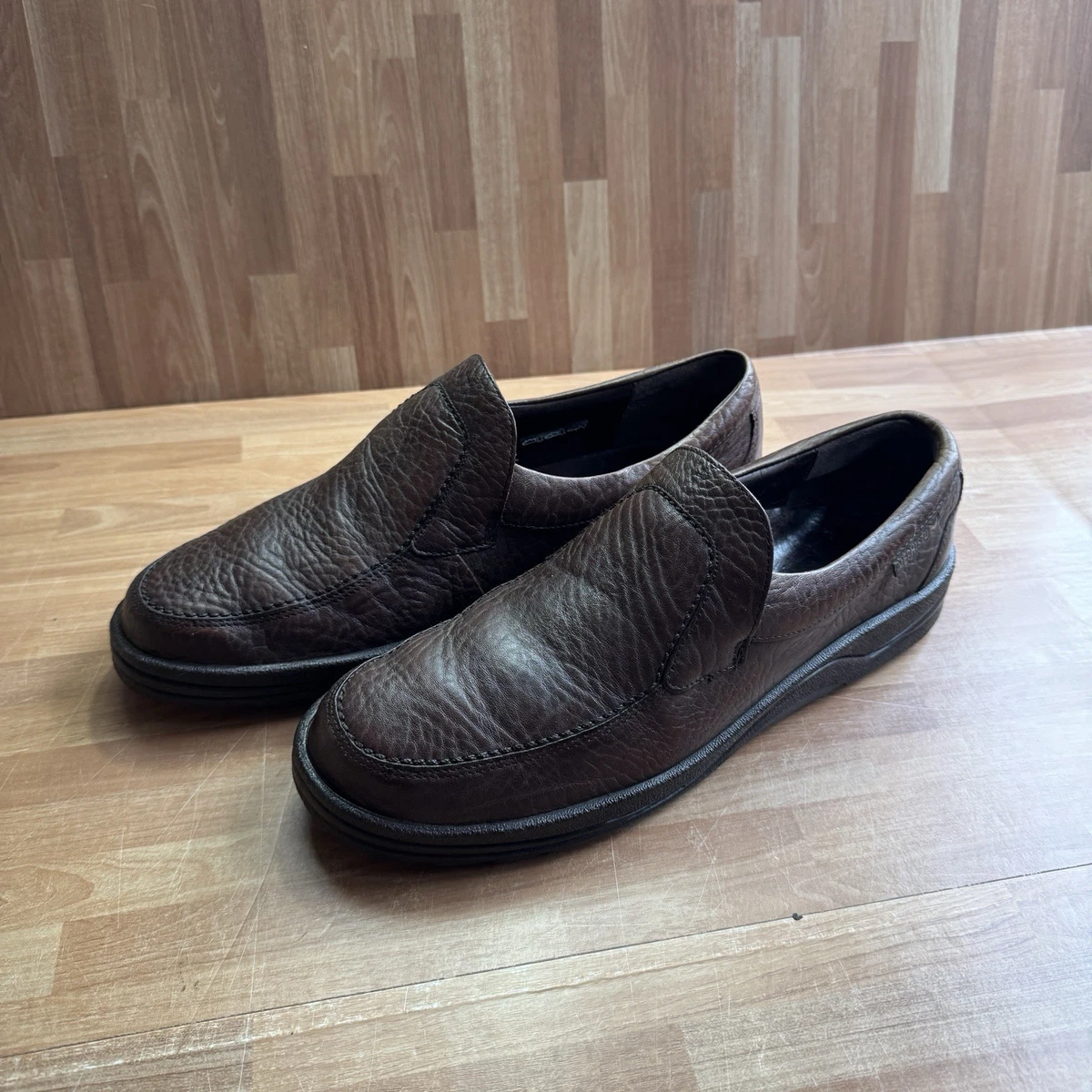 Mephisto Davy Slip On Loafer Men\'s 10 Brown Leather Air-Jet Hydro Protect Shoes Air Jet Brown Casual Shoes for Men for sale | eBay main image 3