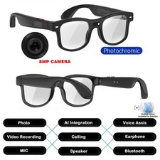 AI smart glasses with Voice Assistant and camera and Image and video translate