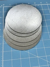 5-pc Round galvanized sheet metal disks - 5" diameter  Crafts  Hobbies Discs