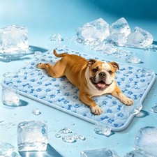 Cooling Mat for Dogs, Q-Max 0.5 Reusable Washable Dog Cooling Pad, Non-Breath...