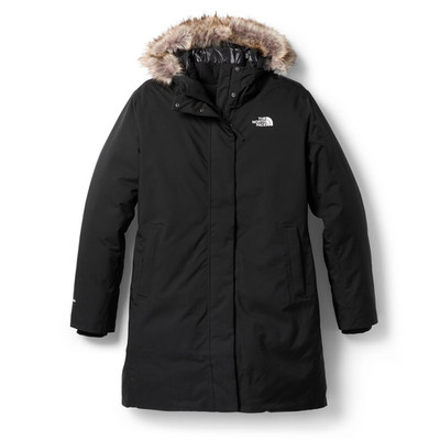 The North Face Women's Plus Hooded Down Arctic Parka Black SZ 3X NWT