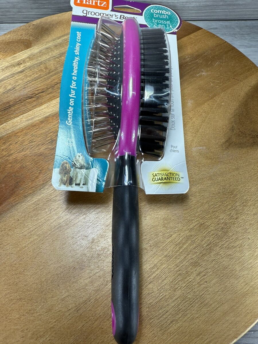 Pet Brushes : : Hartz Groomer's Best Deshedding Slicker Dog Brush, Black/Violet, Dogs