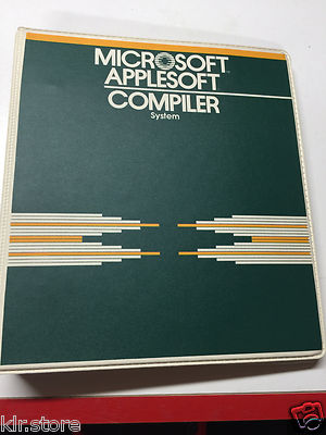 Microsoft Appleoft Compiler System for Apple ii II Plus iie old Vintage