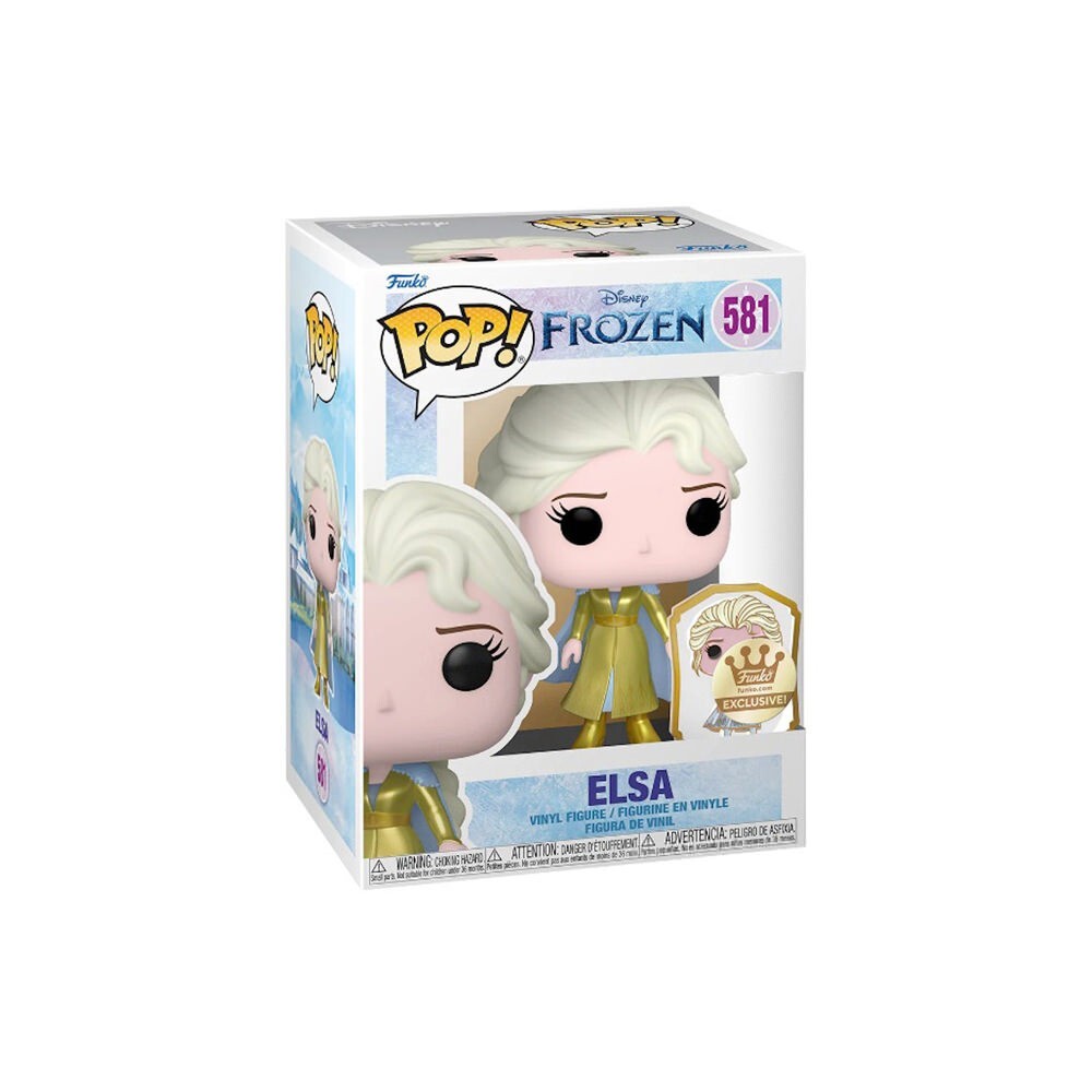 Funko Pop! Disney Ultimate Princesa Elsa #581 [Dorado, Con Alfiler] [Exclusivo Funko]
