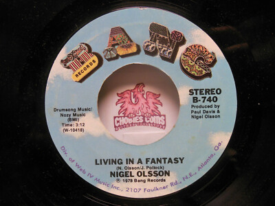 NIGEL OLSSON: Dancin' Shoes / Living In A Fantasy, 45 RPM VG+ (I3)