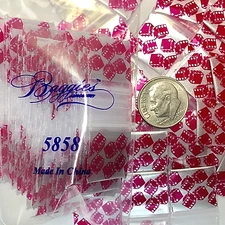 BaggiesSince1987 - 5858 Zip Seal DESIGN BAGS 1000PCS DICE ON SILVER, 👀Details🔽