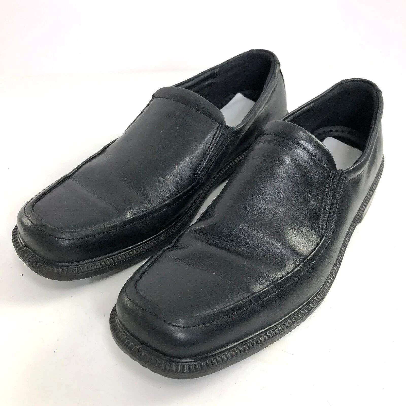 Scarpe eleganti mocassino slip on uomo Ecco EUR 46 in pelle nero