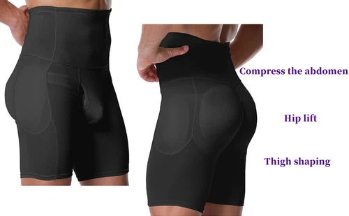 Männer Po-Lifter Hüft Body Shaper mit Pads Booty Hüftverstärker Boxer Unterwäsche USA - Bild 3 von 21
