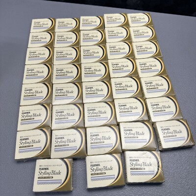FEATHER STYLING BLADE REGULAR TYPE CGEX-10  ( LOT OF 380 BLADES IN 38 BOXES )
