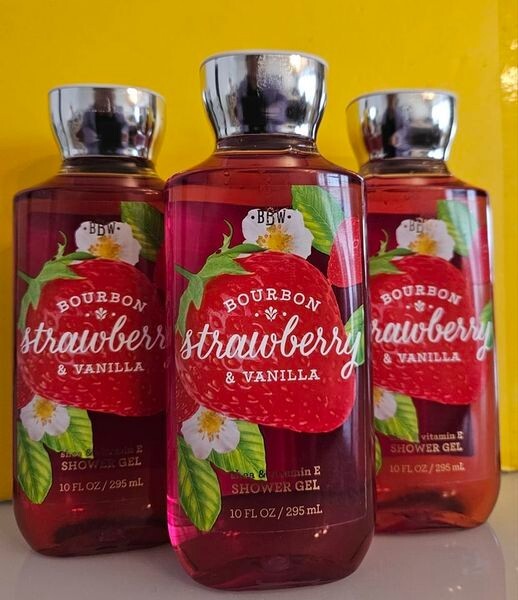 Bath Body Works Body Wash BOURBON STRAWBERRY VANILLA Fragrance