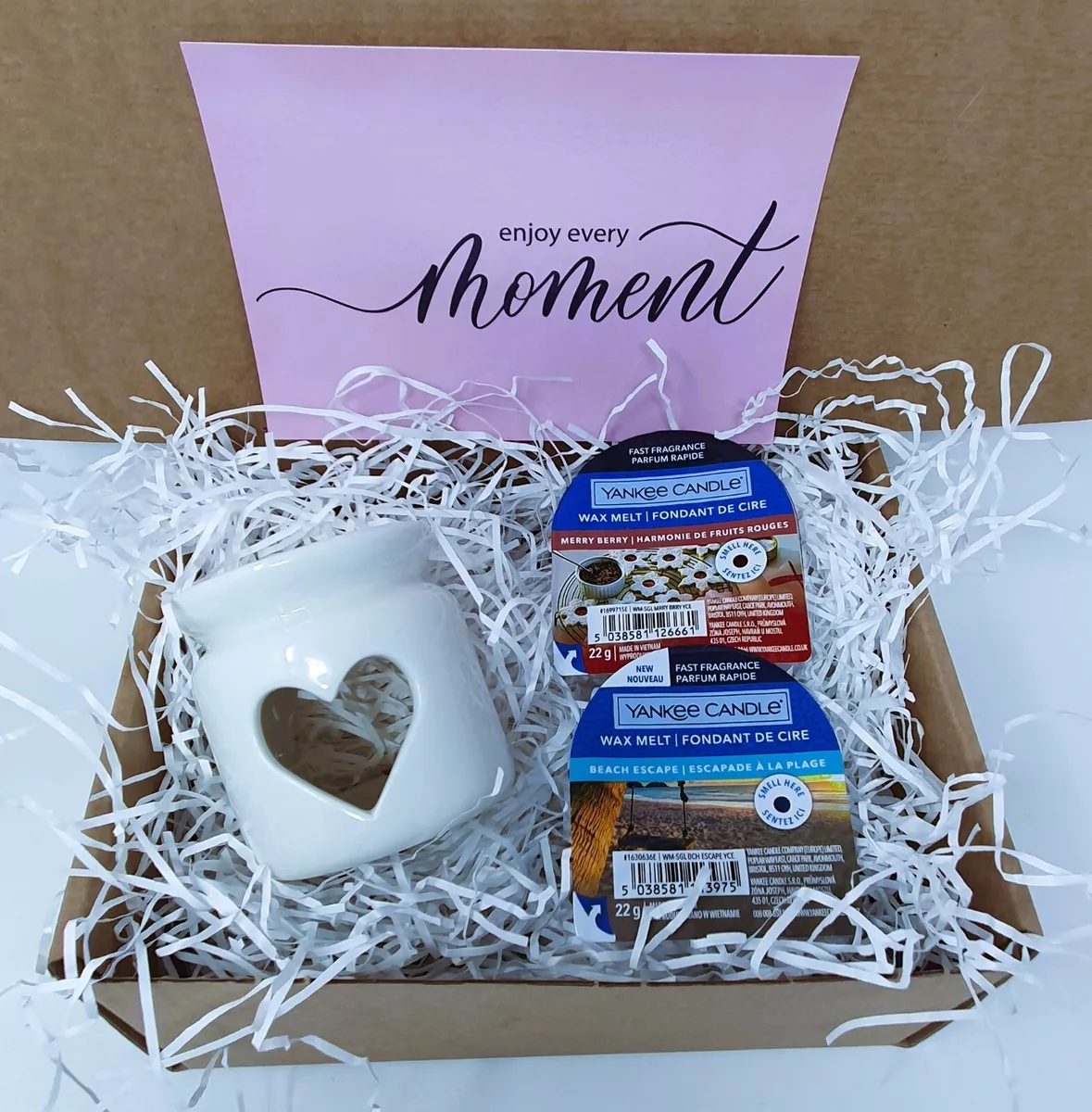 Yankee Candle Wax Melt Burner Gift Set Hamper Her Womens Birthday Mother's Day