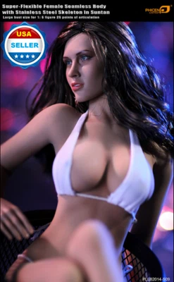 TBLEAGUE PHICEN Phicen 1/6 Female Seamless L Bust Figure Body in SUNTAN w/ HEAD & BIKINI set