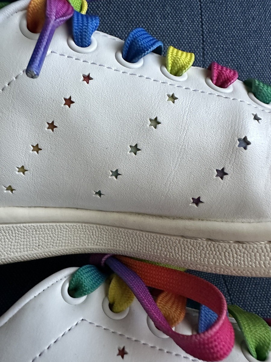 Stella McCartney x Adidas Stan Smith Sneakers Rainbow Laces UK
