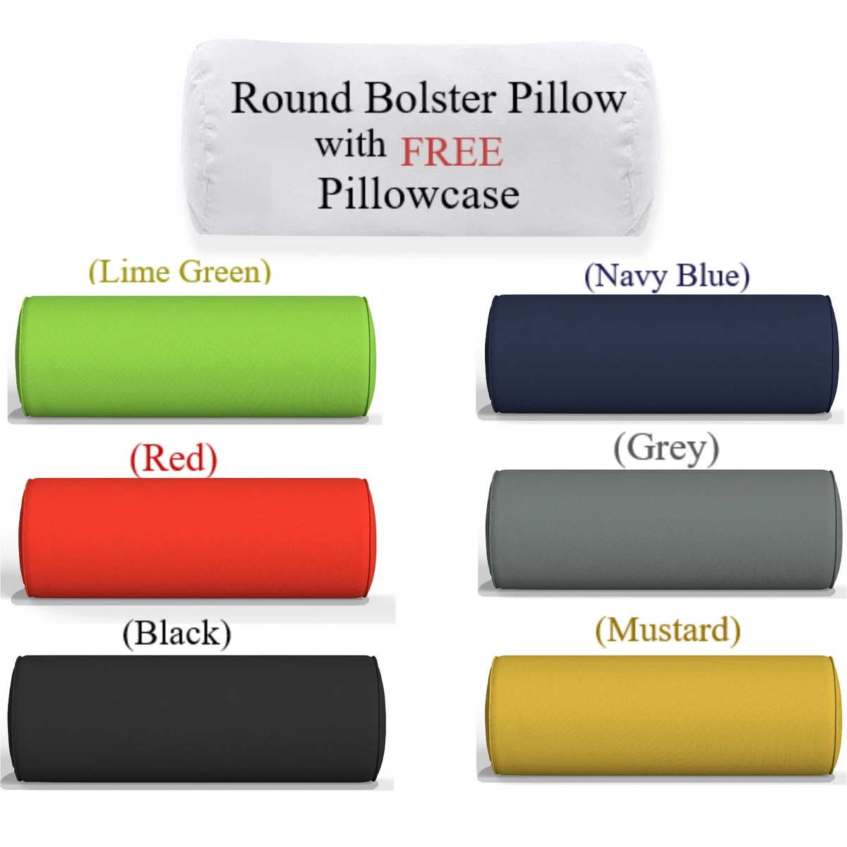 Long circle pillow top