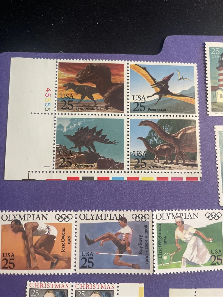 US Plate 8 Blocks Stamps 25c, 1989-1990, MNH, VF/XF - Image 2 of 4