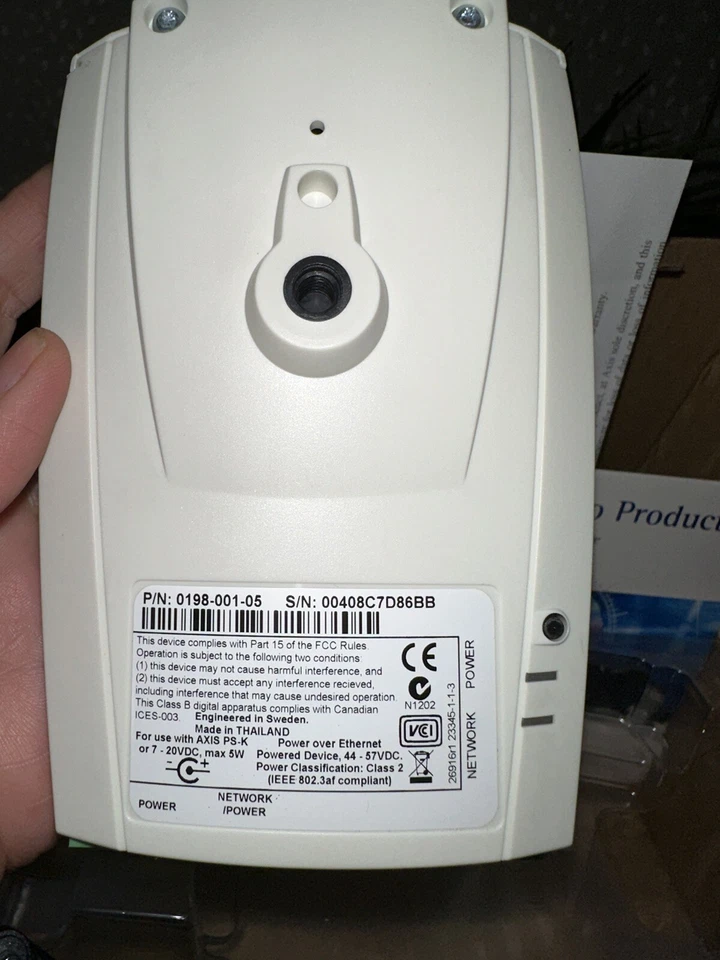 1 AXIS COMMUNICATIONS 211 0198-001-05 NETWORK CAMERA w/ TAMRON LENS - Image 2 of 4