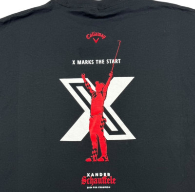 NEW Callaway 2024 Xander Schauffele Men's Golf T-Shirt Black   XL