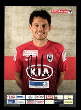 Pascal Thrier Autogrammkarte FC Aarau 2017-18 Original Signiert+A 172709