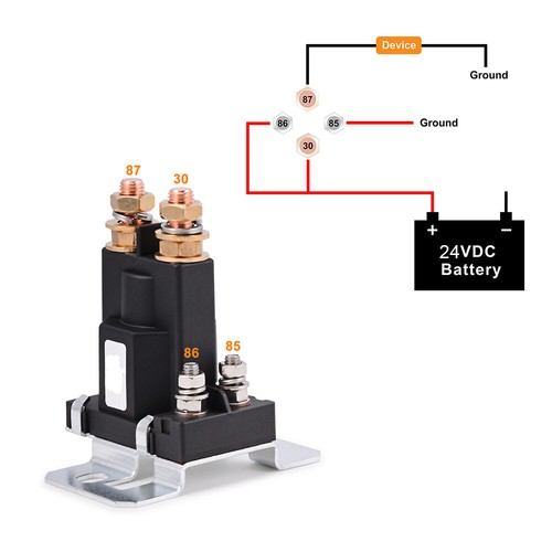 500A Battery Isolator 12V Car Starter Solenoid Relay High Duty 4 Pin