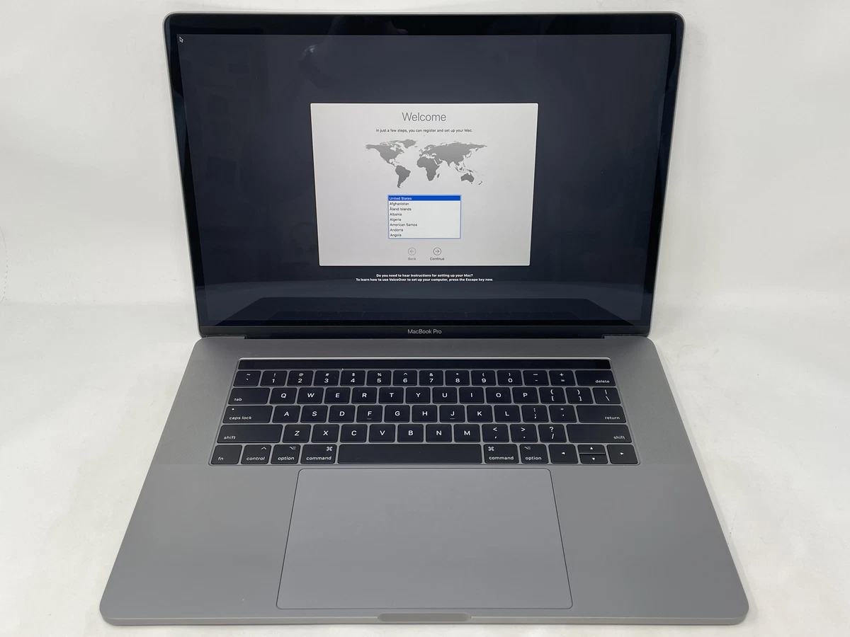 MacBook Pro 15 Touch Bar Space Gray 2018 2.6 GHz i7 16GB 512GB Very Good Cond.