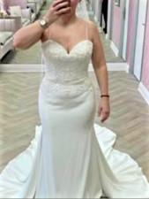 Brand New Justin Alexander 88004 Wedding Dress Size 14 RRP £1650.