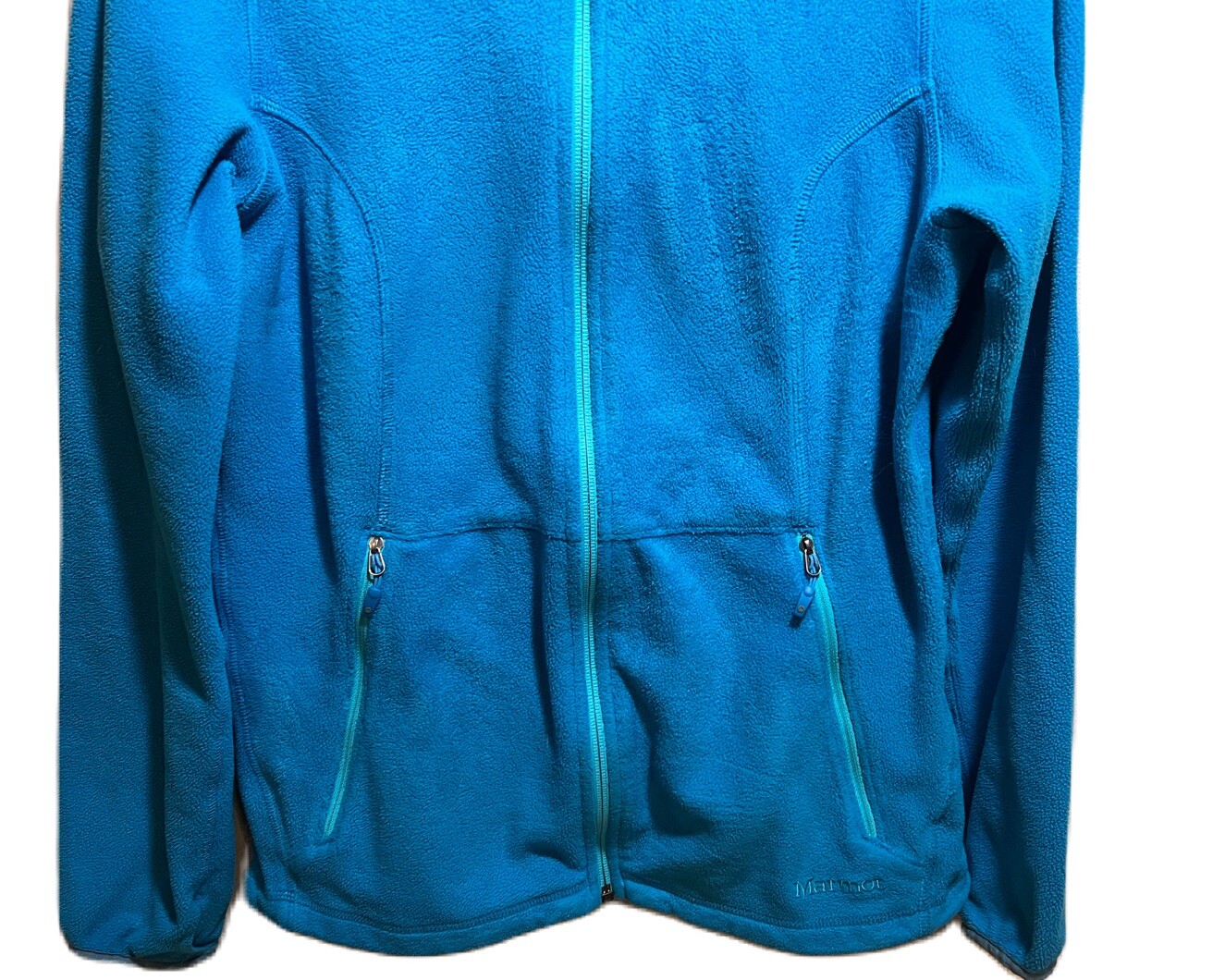 Women's Marmot Polar Tec  Blue Full Zip Fleece Jacket Size MEDIUM
