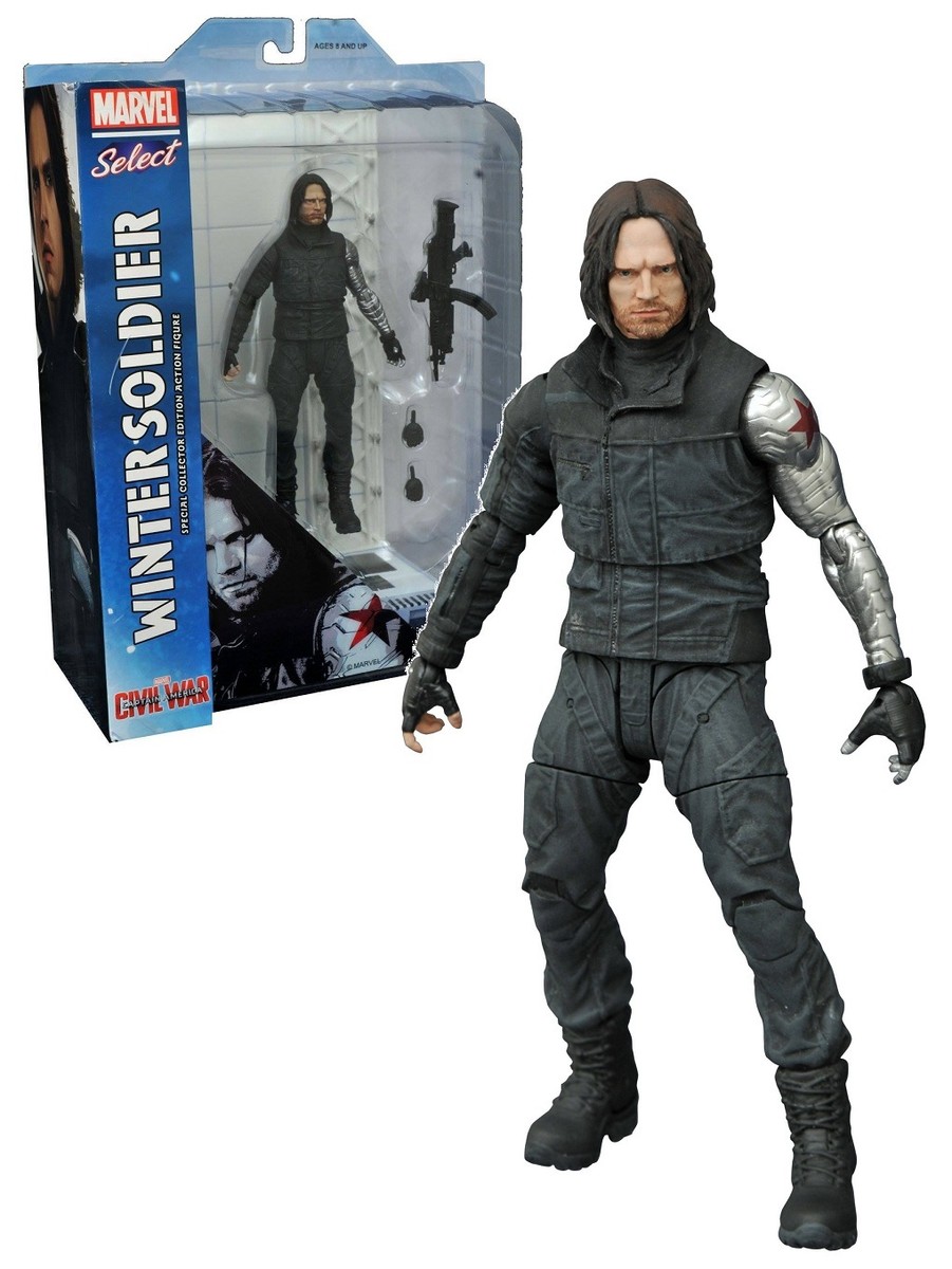 Diamond Select Captain America Civil War Winter Soldier Select Action Figure