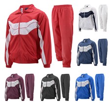 Men's Casual Running Working Out Jogging Gym Fitness Straight Leg Tracksuit Set