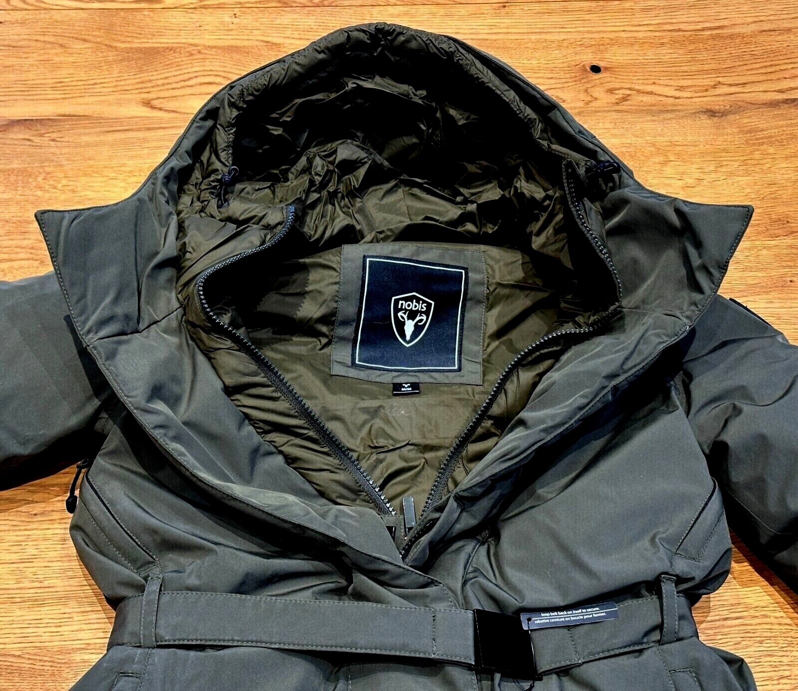 NOBIS Lara Women's Belted Parka - Fatigue  New  Sizes XS, S, M, L - RRP £1245 image 6