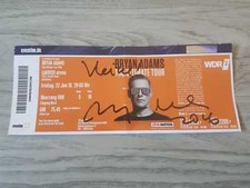 Bryan Adams Autogramm signed Ticket Köln 22.6.2018