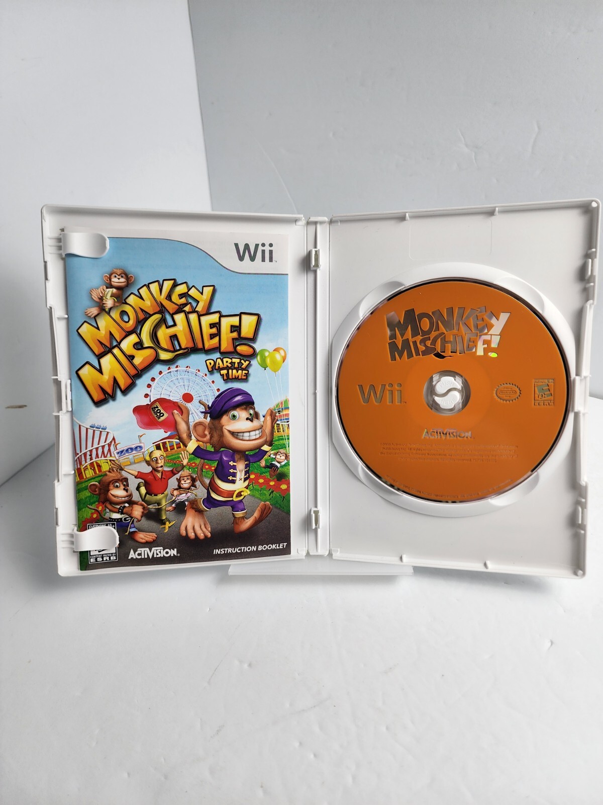 Monkey Mischief Party Time Activision Nintendo Wii Exclusive Complete ...