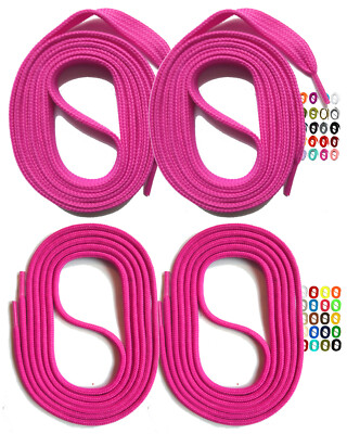 2 PAAR SNORS Schnürsenkel RUND + FLACH 60-240cm reißfest für Sportschuhe Sneaker
