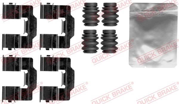 Quick Brake 109-1868 ZubehöRset, Scheibenbremsbelag FüR CitroëN, Peugeot-image