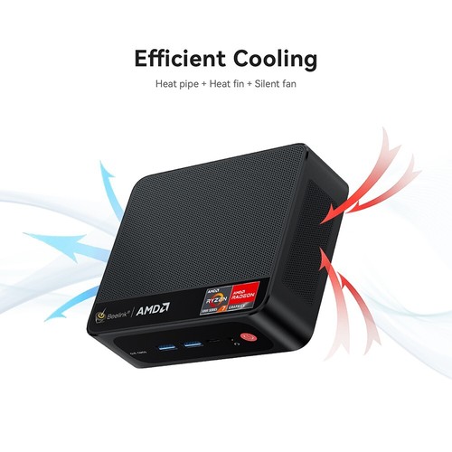 Beelink SER5 Pro Ryzen 7 5700U Mini PC Windows 11 16G 500G WiFi6 4K HD Computer - 第 14/23 張圖片
