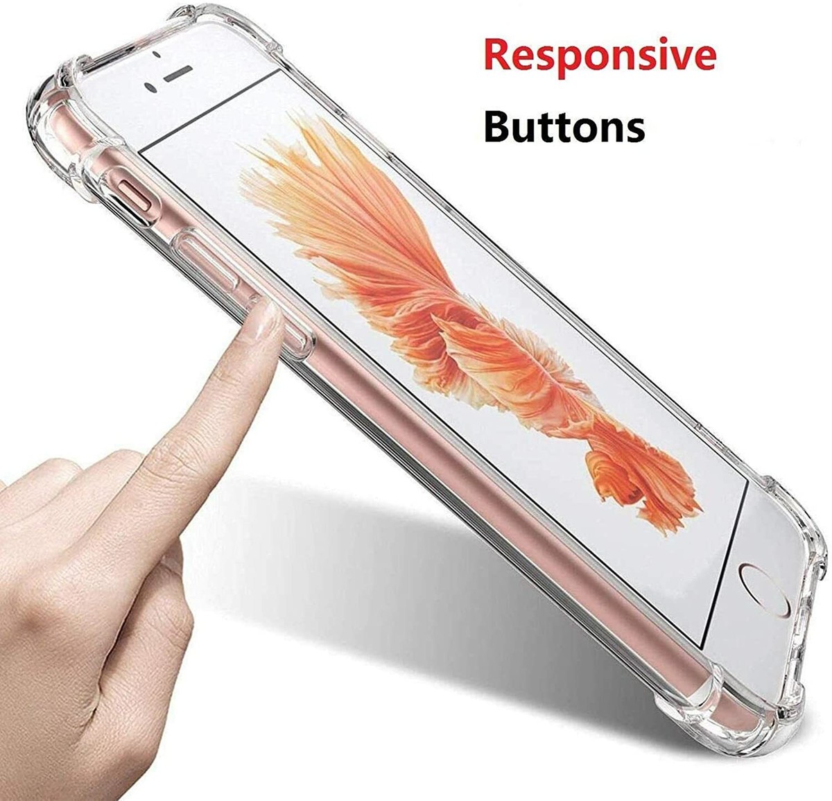 Cover Trasparente Antiurto Per IPhone 7/8/SE (2020/2022) | Custodia In TPU Con Angoli Rinforzati E Antigraffio