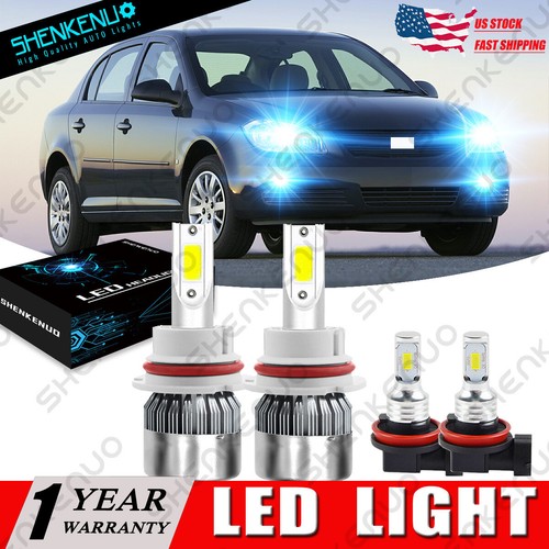 For Chevy Cobalt 05-10 Pontiac G5 07-10 Pursuit 05-06 8000k LED Headlamp Foglamp - 第 1/12 張圖片