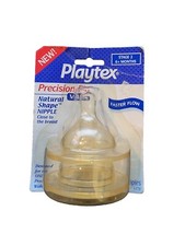Vtg Playtex Bottle Nipples 1173 Precision Flo Wide Stage 2 6 months  New