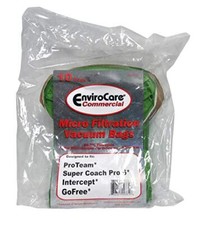 Proteam Super Coach Pro-6 Back Pack Vacuum Cleaner Micro Filter Paper Bags 10...